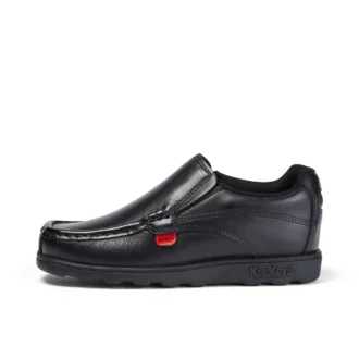 Fragma Slip en cuir noir pour garçons Fragma Slip en cuir noir pour garçons