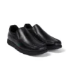 Fragma Slip en cuir noir pour homme