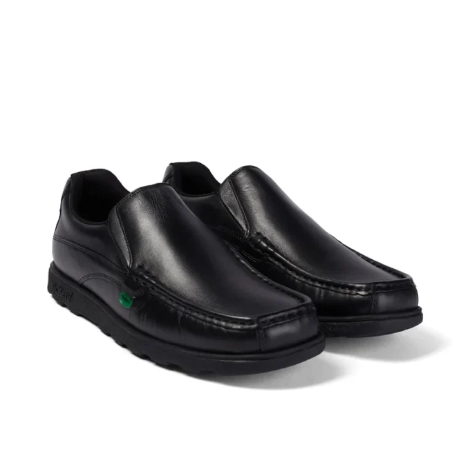 Fragma Slip en cuir noir pour homme