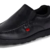 Fragma Slip en cuir noir pour homme