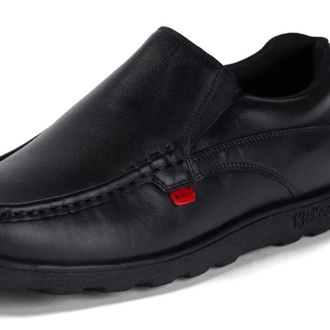 Fragma Slip en cuir noir pour homme