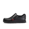 Fragma Slip en cuir noir pour jeunes hommes Fragma Slip en cuir noir pour jeunes hommes