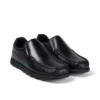 Fragma Slip en cuir noir pour jeunes hommes Fragma Slip en cuir noir pour jeunes hommes