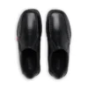 Fragma Slip en cuir noir pour jeunes hommes Fragma Slip en cuir noir pour jeunes hommes