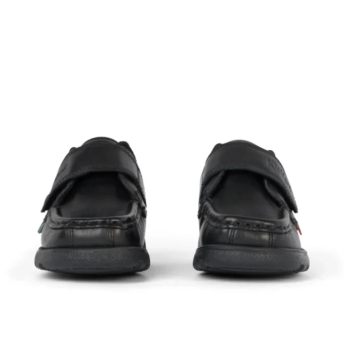 Fragma Strap en cuir noir pour garçons en bas âge