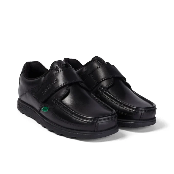 Fragma Strap en cuir noir pour jeunes hommes