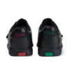 Fragma Strap en cuir noir pour jeunes hommes