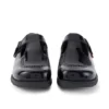 Fragma T-Bar en cuir verni noir pour jeunes filles