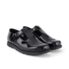 Fragma T-Bar en cuir verni noir pour jeunes filles