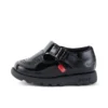 Fragma T-Bar en cuir verni noir pour petites filles