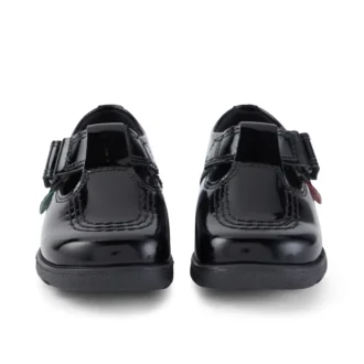 Fragma T-Bar en cuir verni noir pour petites filles