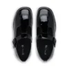 Fragma T-Buckle en cuir verni noir pour femme adulte Fragma T-Buckle en cuir verni noir pour femme adulte