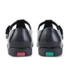 Fragma T-Buckle en cuir verni noir pour femme adulte Fragma T-Buckle en cuir verni noir pour femme adulte
