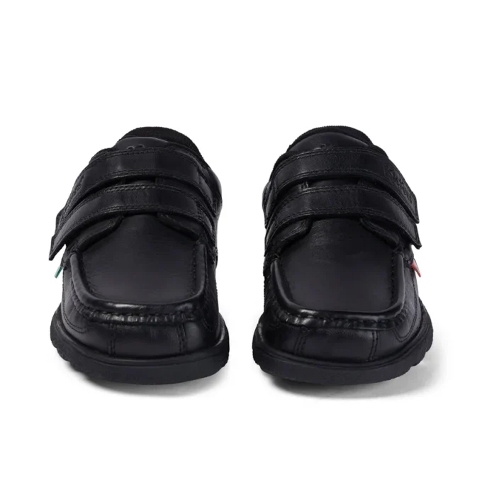 Fragma Twin Vel en cuir noir pour garçons