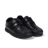 Fragma Twin Vel en cuir noir pour garçons
