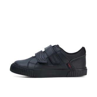 Garçons junior Tovni Twin Flex en cuir noir