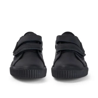 Garçons junior Tovni Twin Flex en cuir noir