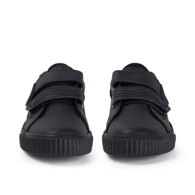 Garçons junior Tovni Twin Flex en cuir noir