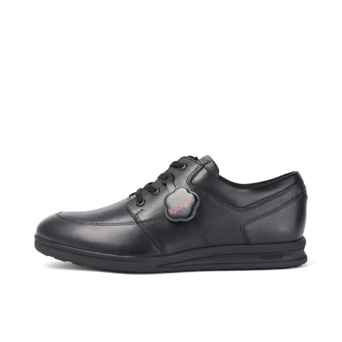 Hommes Adultes Troiko Lace Cuir Noir Hommes Adultes Troiko Lace Cuir Noir