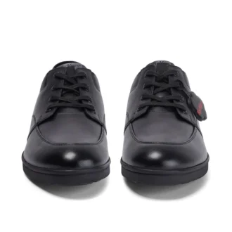 Hommes Adultes Troiko Lace Cuir Noir
