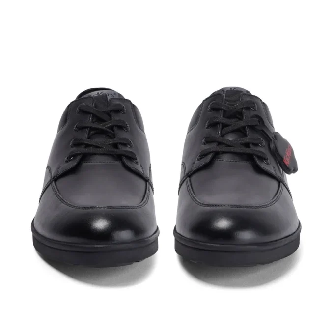Hommes Adultes Troiko Lace Cuir Noir Hommes Adultes Troiko Lace Cuir Noir