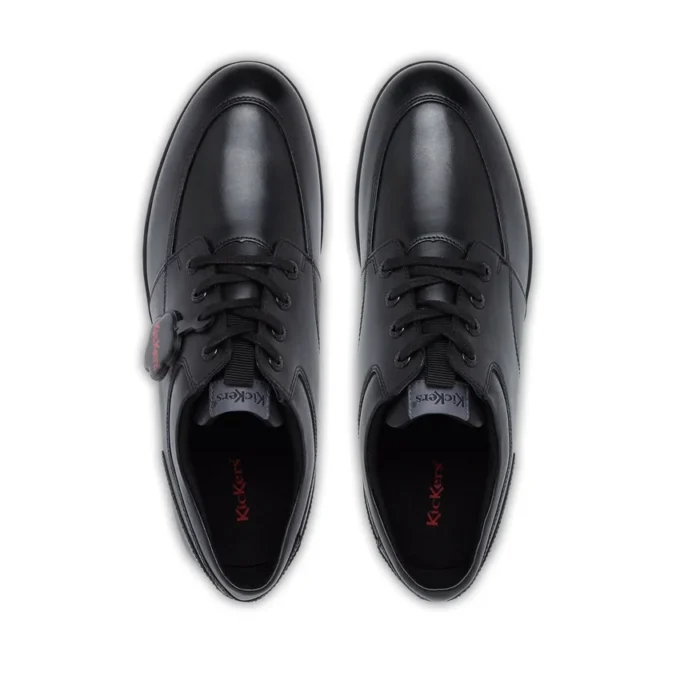 Hommes Adultes Troiko Lace Cuir Noir Hommes Adultes Troiko Lace Cuir Noir
