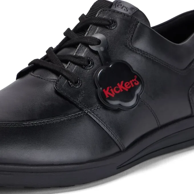 Hommes Adultes Troiko Lace Cuir Noir Hommes Adultes Troiko Lace Cuir Noir