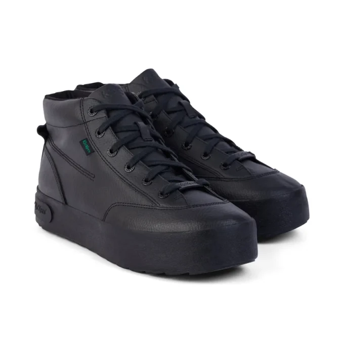 Hommes Kester Hi Cuir Noir