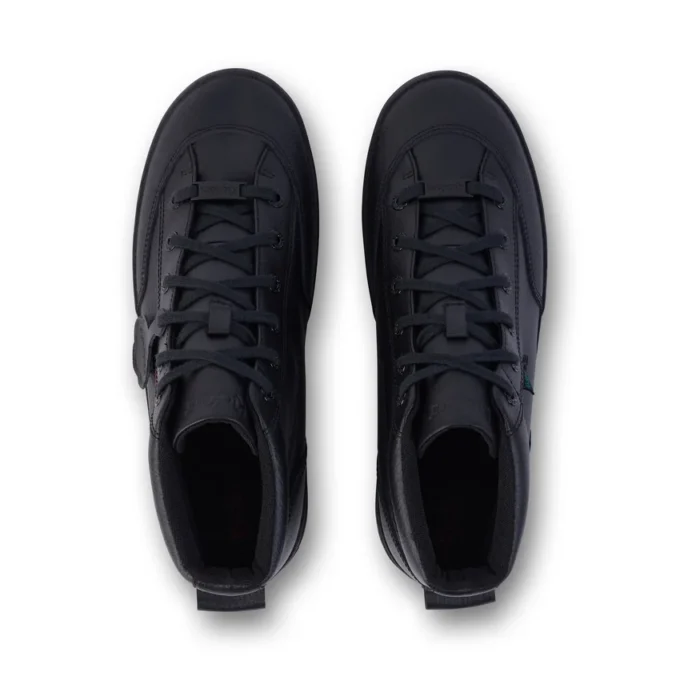 Hommes Kester Hi Cuir Noir