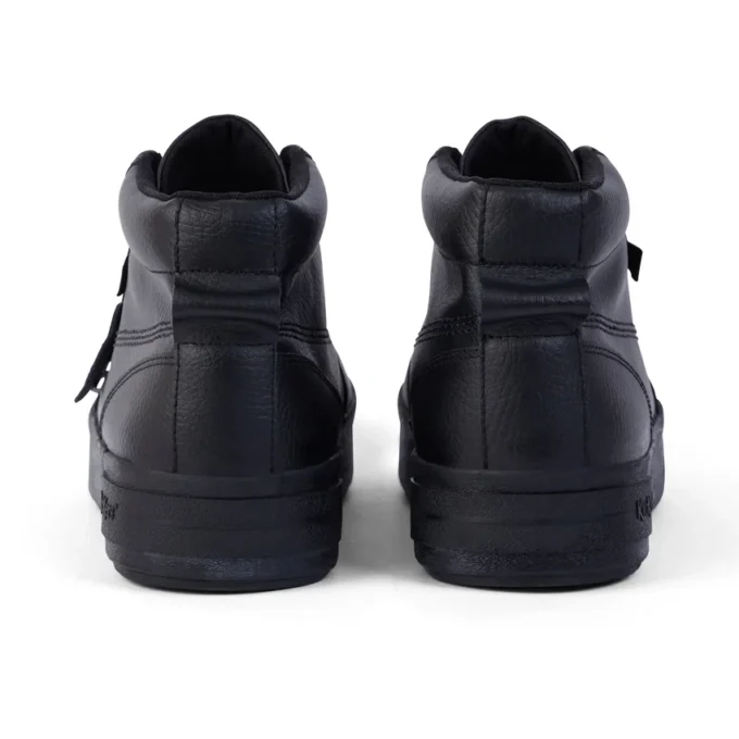 Hommes Kester Hi Cuir Noir
