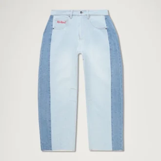 Jean classique à jambes larges Kickers pour femme adulte, bleu
