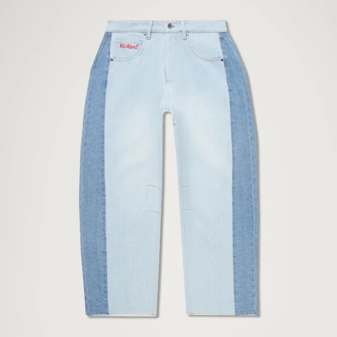 Jean classique à jambes larges Kickers pour femme adulte, bleu Jean classique à jambes larges Kickers pour femme adulte, bleu