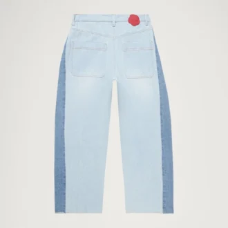Jean classique à jambes larges Kickers pour femme adulte, bleu