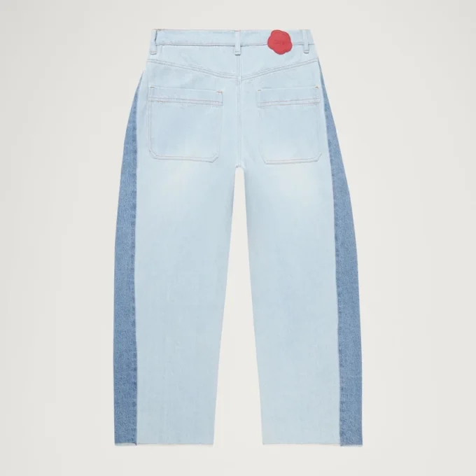 Jean classique à jambes larges Kickers pour femme adulte, bleu Jean classique à jambes larges Kickers pour femme adulte, bleu