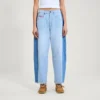 Jean classique à jambes larges Kickers pour femme adulte, bleu Jean classique à jambes larges Kickers pour femme adulte, bleu