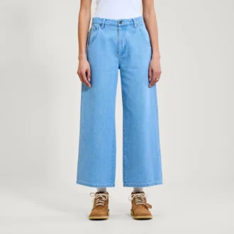 Jean classique à jambes larges Kickers pour femmes, bleu