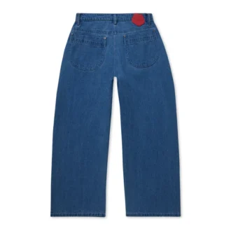 Jean classique à jambes larges Kickers pour femmes, bleu