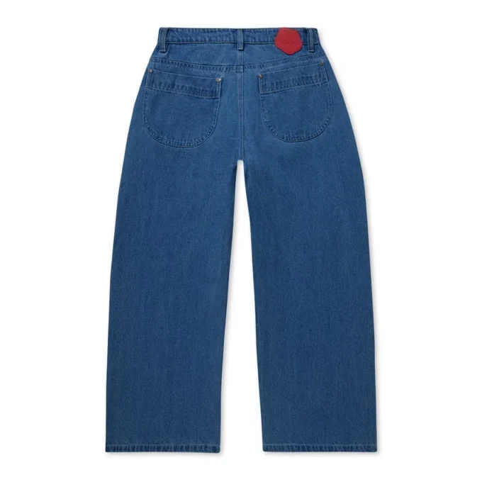 Jean classique à jambes larges Kickers pour femmes, bleu Jean classique à jambes larges Kickers pour femmes, bleu