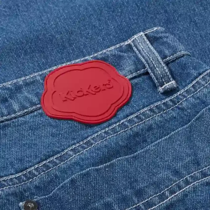 Jean classique à jambes larges Kickers pour femmes, bleu Jean classique à jambes larges Kickers pour femmes, bleu