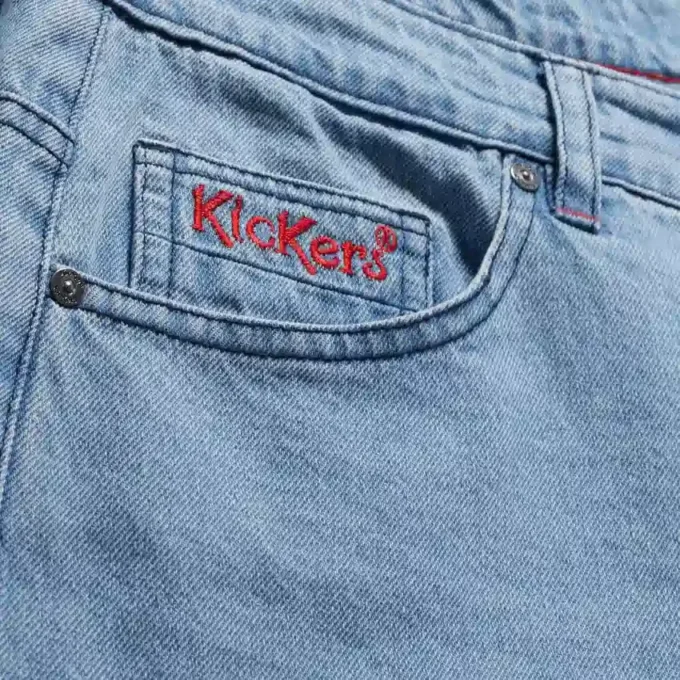 Jean droit classique Kickers pour homme, bleu Jean droit classique Kickers pour homme, bleu