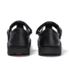 Jeunes Femmes Kick T-Bar Cuir Velours Noir
