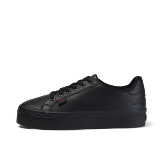 Jeunes Femmes Tovni Stack Cuir Noir