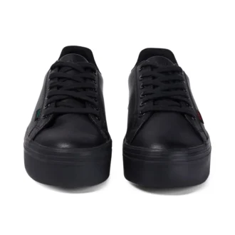 Jeunes Femmes Tovni Stack Cuir Noir