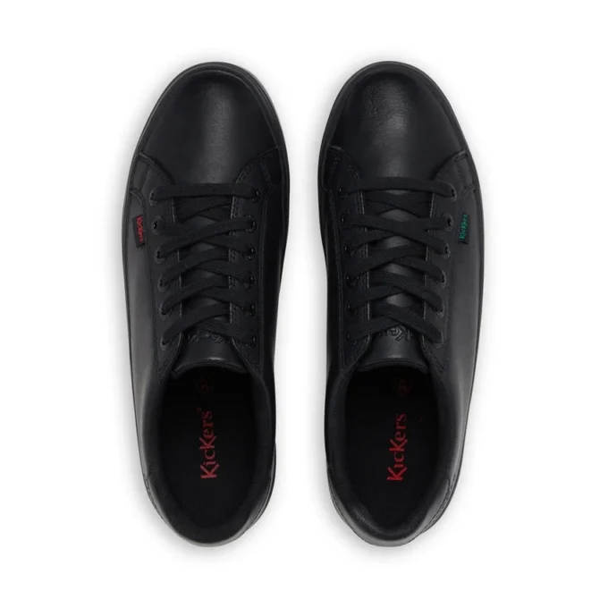 Jeunes Femmes Tovni Stack Cuir Noir