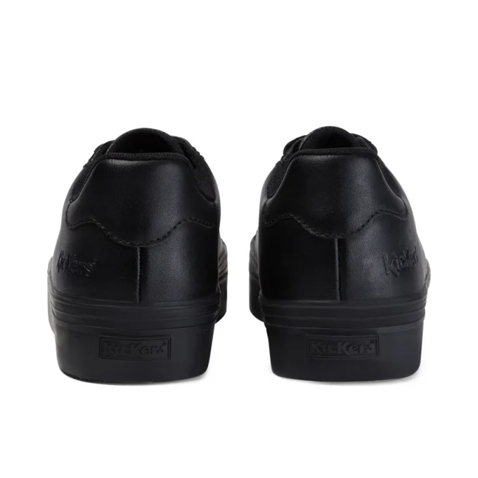 Jeunes Femmes Tovni Stack Cuir Noir