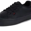 Jeunes Femmes Tovni Stack Cuir Noir