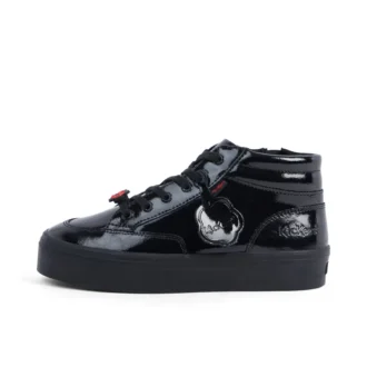 Jeunes Femmes Tovni Stack Hi Flower Cuir verni Noir