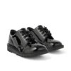 Jeunes filles Kick Lo Brogue Cuir verni noir