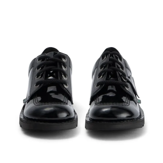 Jeunes filles Kick Lo en simili cuir verni noir Jeunes filles Kick Lo en simili cuir verni noir