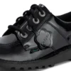 Jeunes filles Kick Lo en simili cuir verni noir Jeunes filles Kick Lo en simili cuir verni noir